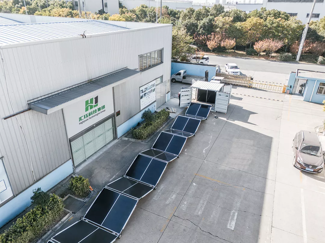 Romania 4 Sets of 46 kW Foldable PV Container Systems