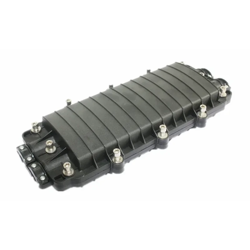 Double-ended optical cable splice box (horizontal)