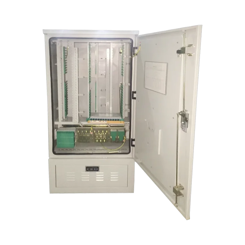 Plug-in jumper-free optical cable transfer box (stainless steel)