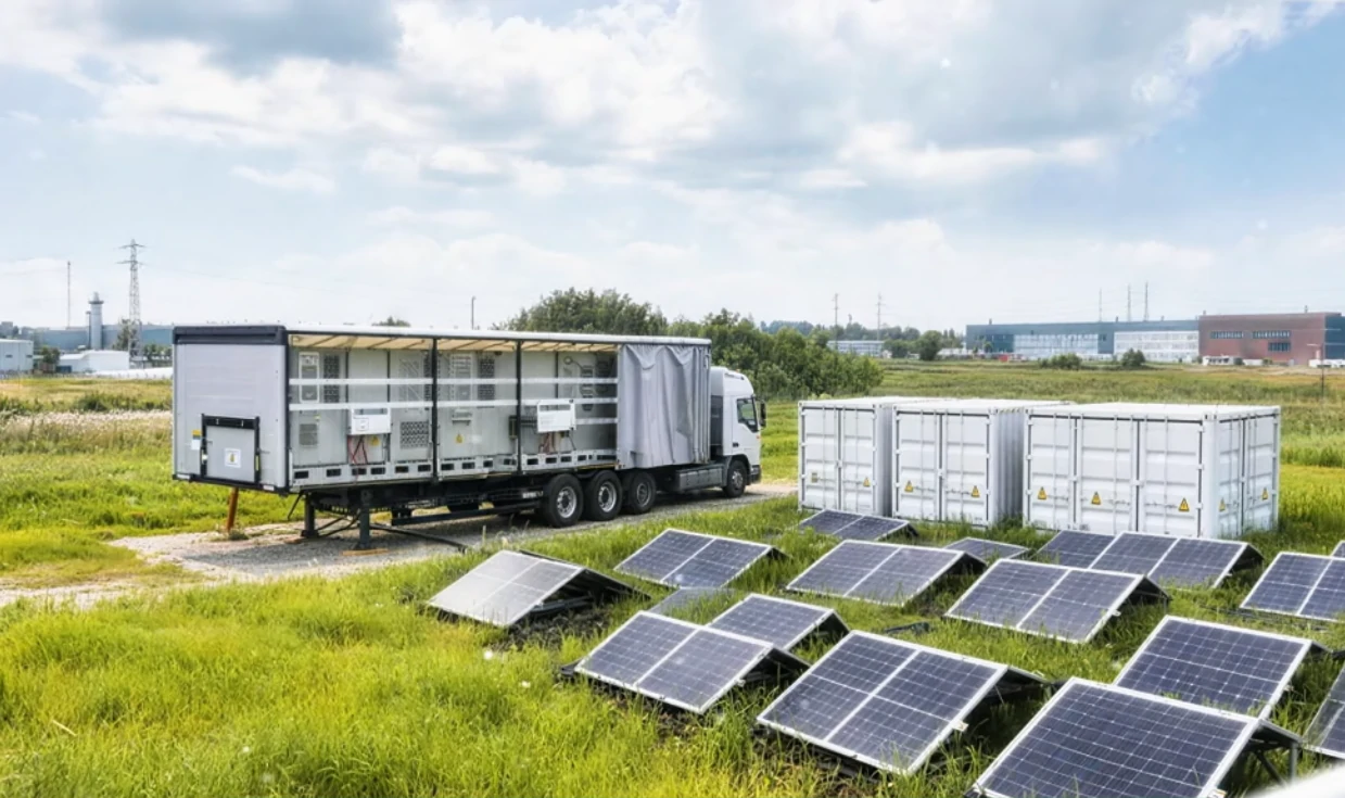 Proxecto de carga de vehículos eléctricos con almacenamento solar móbil en Romanía